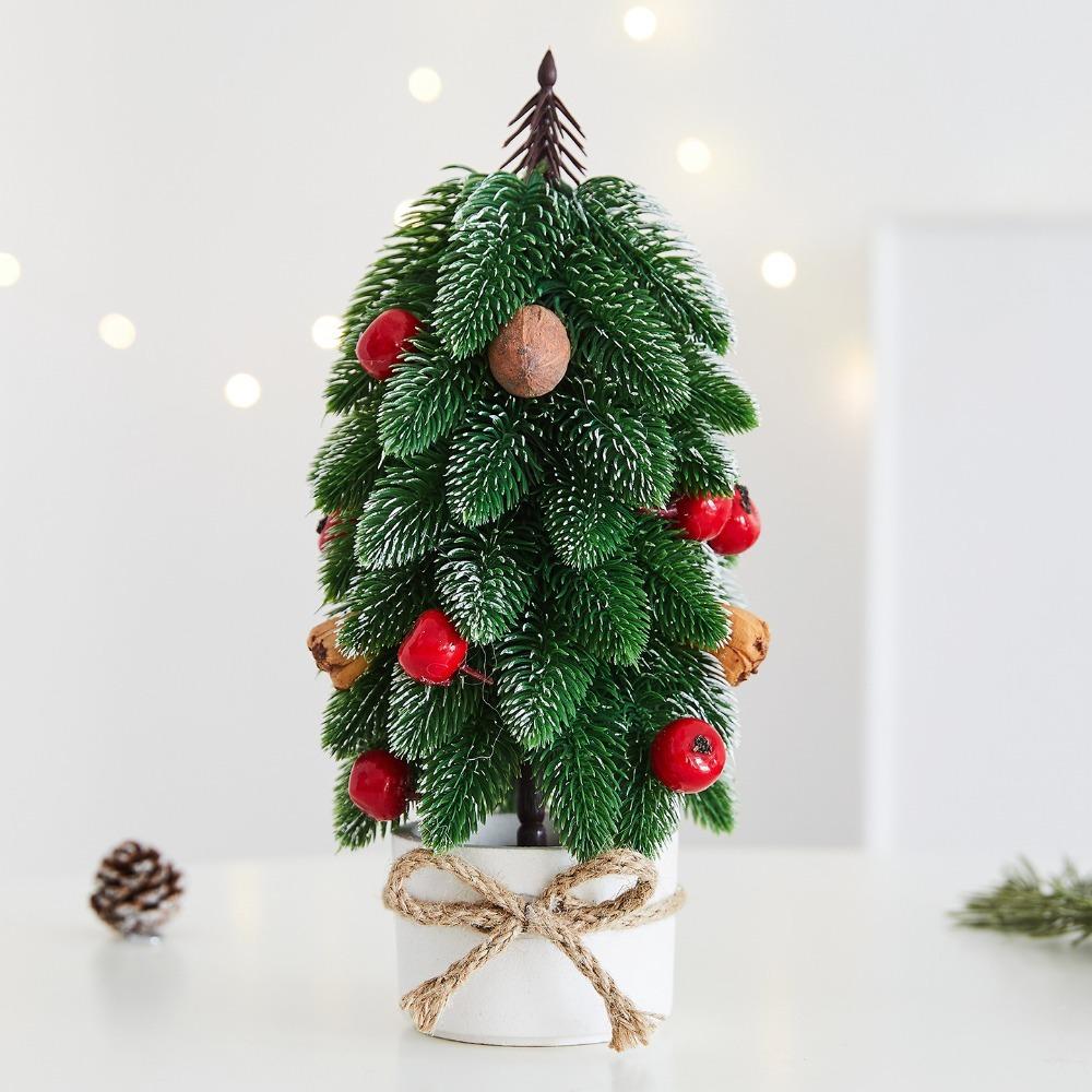 Decorative Christmas Tree Ornament Artificial Christmas Tree Potted Plants  Living Room