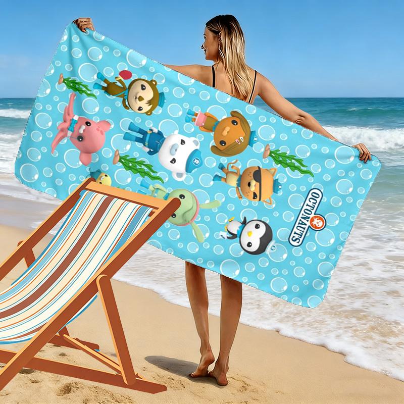 Octonauts Print Beach Towel, Large Soft Quick Dry Towel for Beach Camping Swimming