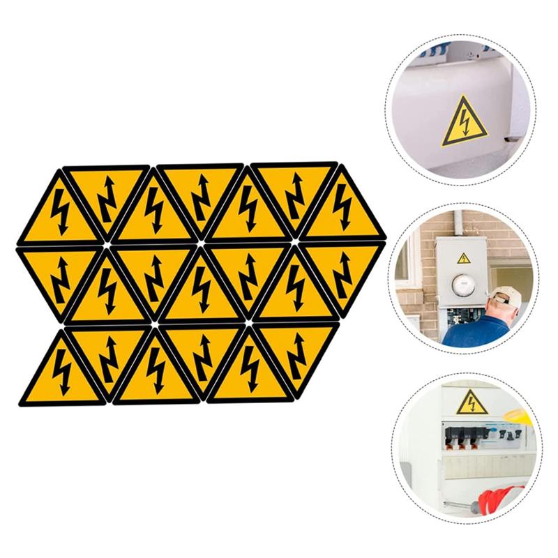 2026+ 80 Sheets Labels Electric Fence Sign Label Stickers Warning Label for Safety Electric Shocks Safety Warning Sticker