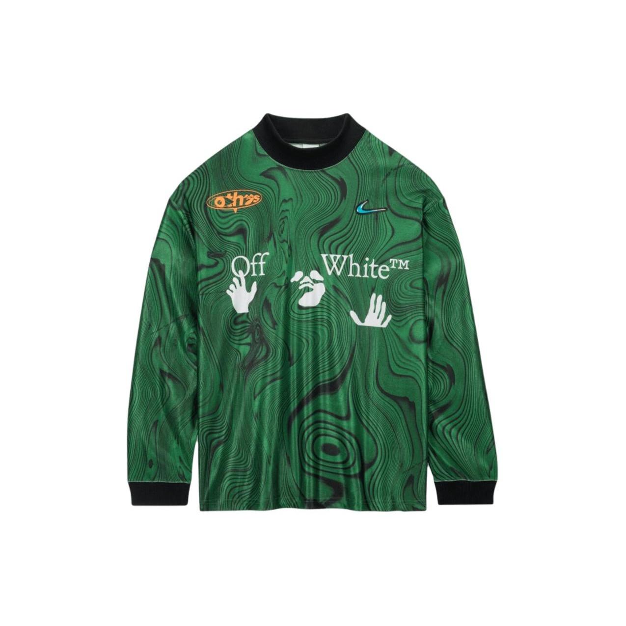 Nike x Off-White All Over Print Jersey Asia Sizing Kelly Green Men s FQ0998-389 XL
