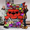 Personalized Custom Name Blanket - Brawl Stars Print Design,Blanket for Sofa,Bed,Travel,Camping - Soft and Warm, Great Gift