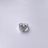 Su Chuang S925 Sterling Silver Heart Ring - Niche Design, Cold Style Texture, Light Luxury, High-End Index Finger Ring for Women.