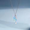 RUI RUI YU New Star Moon Love Pendant Necklace Moonstone Necklace Female Fashion Valentine's Day Anniversary Gift
