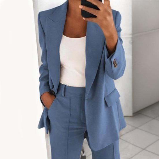 Women's Suit Pants Set Dressy One Pants Business Set Formal Two