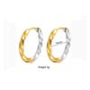 New Glossy Stainelss Steel Gold Silver Color Geometric Hoop Earrings Woman Man Heart Star Oval Round Punk Hip-hop Huggie Jewelry