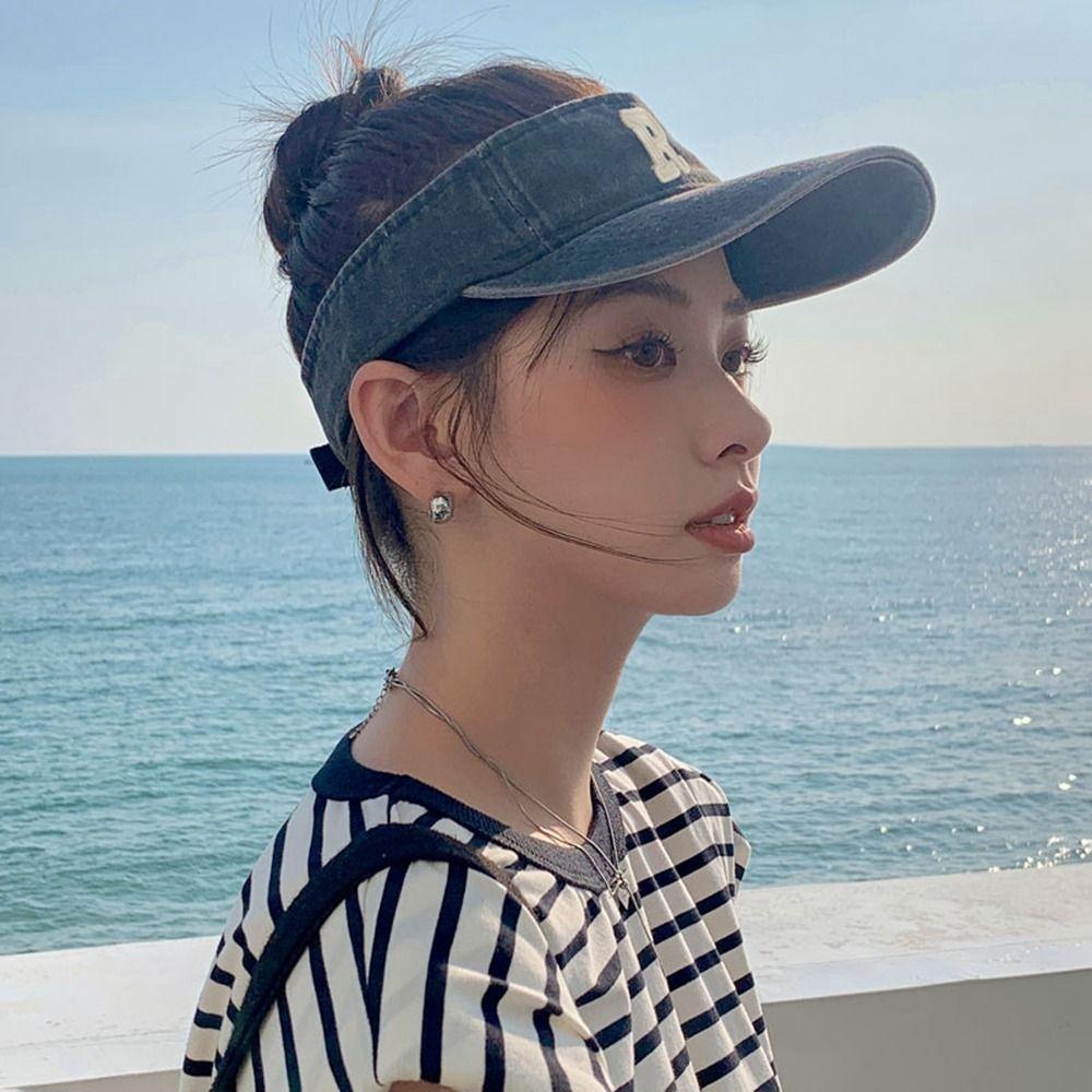 Kappen Tuch Sonnenschutz Sonnenschutz Visier Schirmmütze Leere Kopfbedeckung Sportkappen Damenmütze Cowboyhüte