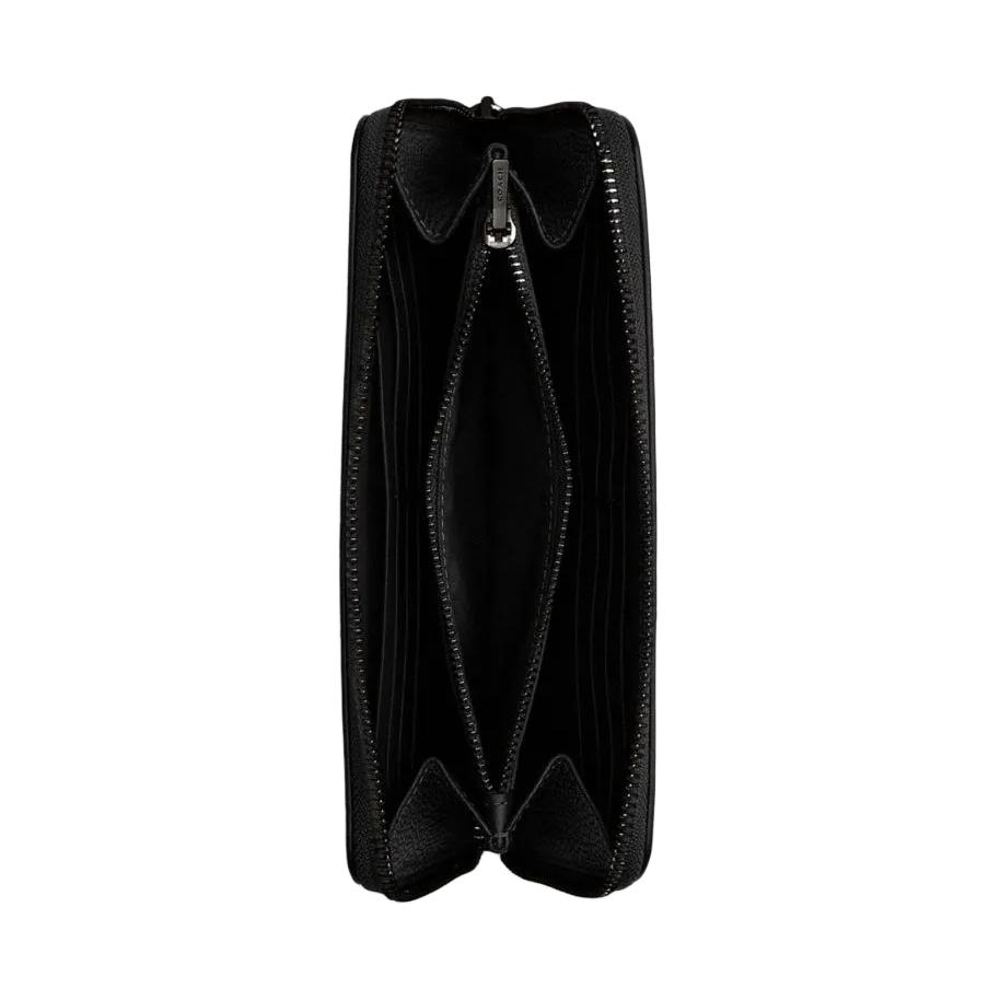 Coach 19 Logo Pattern Zipper Wallet Unisex wallet Black CW715-BLK