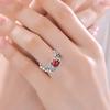 Pixiu  Ring Retro Feng Shui Amulet Open Adjustable Ring Buddhist Mani Mantra Wealth Ring Wealth Lucky Jewelry Ring