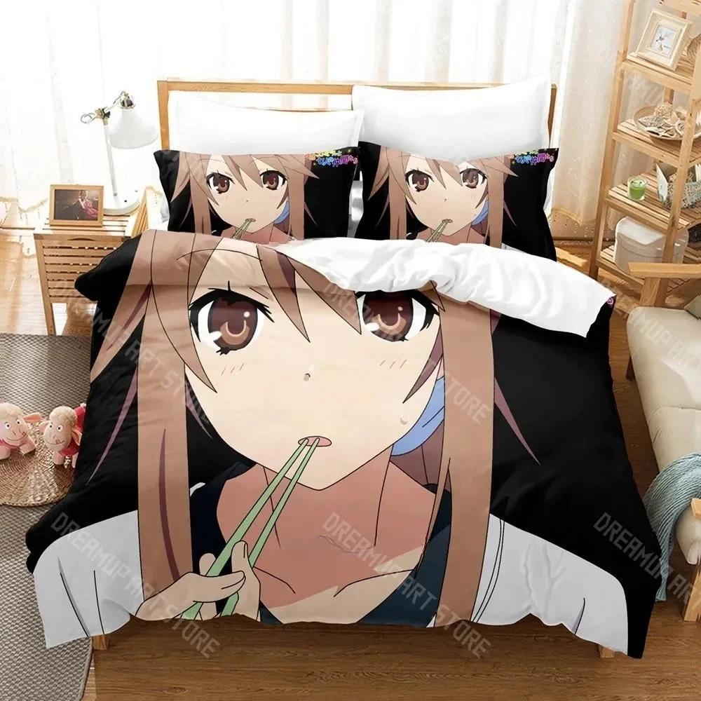 3D Print Ookami-san To Shichinin No Nakama-tachi Bedding Set Single Twin Full Queen King Size Bed Set Adult Kid Bedroom Duvet