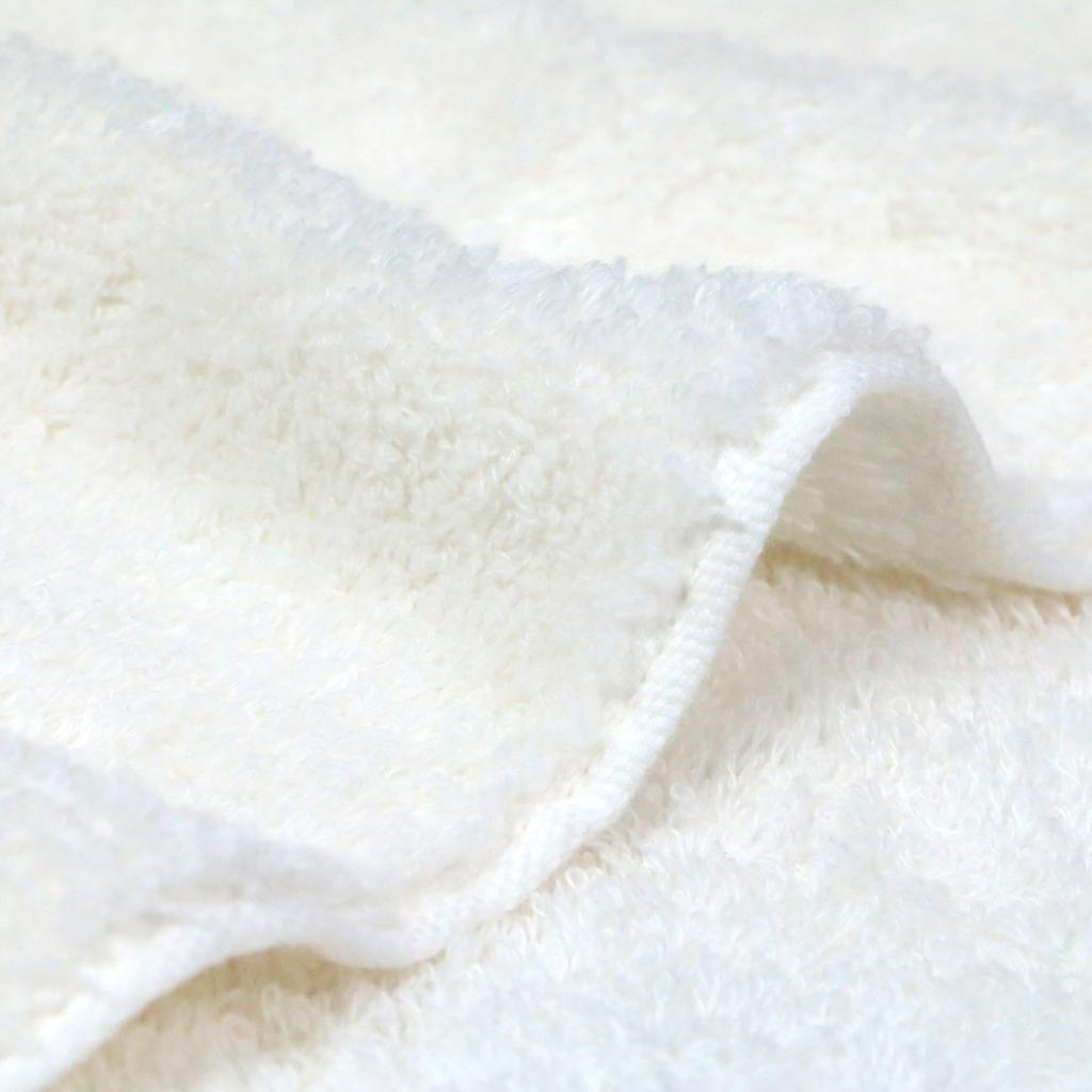 Imabari Towel Iori Kinome Half Towel Highly Absorbent - Blanket, Fluffy, Soft, (Ivory)