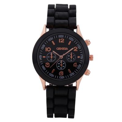 Fashion Three Eyes Ladies Watch Women's Watch Silicone Strap Quartz Watch Belt
