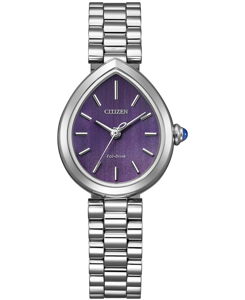 Женские часы CITIZEN L Rainell Eco-Drive с сапфировым стеклом EM1200-55X фиолетовый