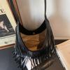 Tote Bag Vintage Tassel Shoulder Bag Women Commuter Large Capacity Bag