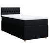 VidaXL Slatted Bed Base with Mattress Black 90x200 Cm Fabric 3289648