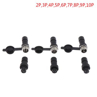 Ql16 Waterproof Aviation Plug 2/3/4/5/6/7/8/9/10Pin Welded Connector Socket