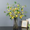Artificial Lemon Branch Multi Heads Simulated Lemon Decor with Leaves Foam Fruits Wire Stem