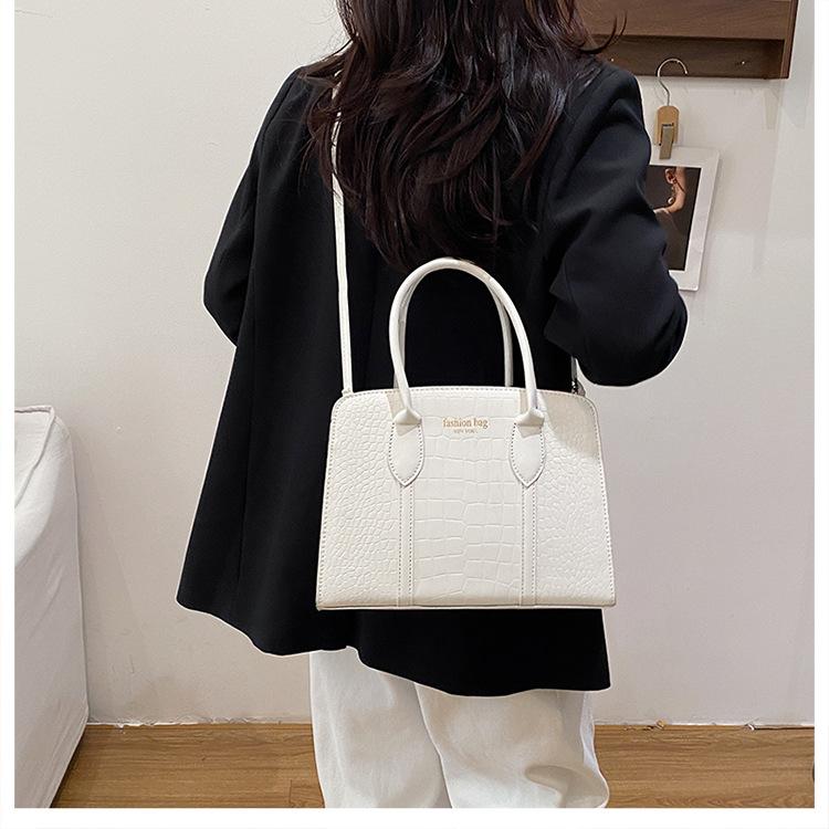 Faux-Leder-Tragetasche für Damen, Koreanischer Stil Achseltasche, Geräumige Pendler-Schulterhandtasche