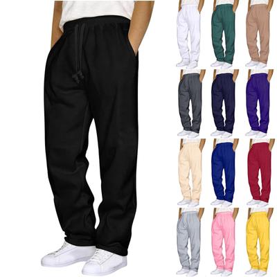 Pantalons décontractés de sports de plein air pour hommes Pantalons de sport amples de couleur unie pour hommes