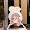 Cute Lace Rabbit Ear Curly Hair Vinyl Doll Pendant Backpack Hangings Decoration Gifts