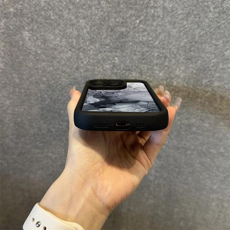 Marble Pattern Phone Case For iPhone 15 Pro Case for iPhone 11 12 13 14 Pro Max Mini XR XS 7 8 Plus SE2 Matte Shockproof Cover
