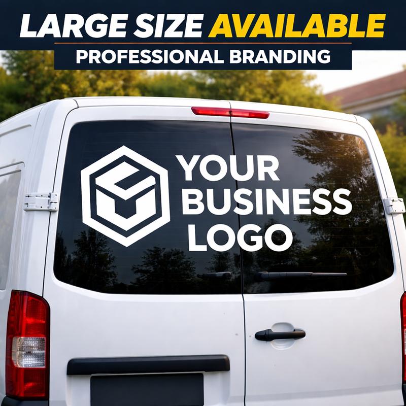 Commercial Vehicle Branding Decal – Logo Layout Optimized for Car Doors & Windows (Max 90cm)