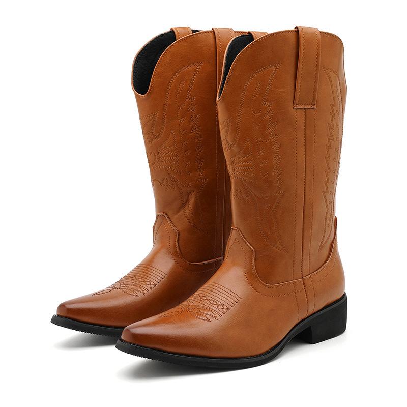 Martin boots large size Chelsea boots British trend casual shoes fashion high top leather shoes foreign trade tooling short boots