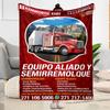 Kw Heavy Trucks Blanket Soft Warm Cozy Great For Bedding Picnics Sofa For All Occasions Digital Print Ideal Gift For Friends Family Couples Picnic