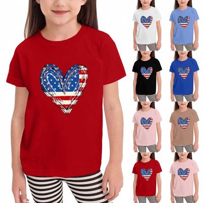 Kleinkind Mädchen Jungen T-Shirts Kinder Top Jungen und Mädchen Bedrucktes Kurzarm T-Shirt