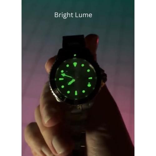 RATIO FreeDiver Sapphire Crystal Women's Dive Watch with Japanese Automatic Movement, 200m Water Resistance, Black/White.