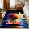 1pz Personalizzato con Nome Tappetino Dinamico Basket Splash Theme Ideale per Soggiorno, Sale Giochi, Ufficio, Camera da Letto, Tappetino Design Giocoso115