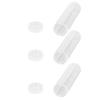 Round Clear Coin Tube Plastic Coin Storage Tubes with Cushion Sponge for 25mm   0.98in Coins Collection