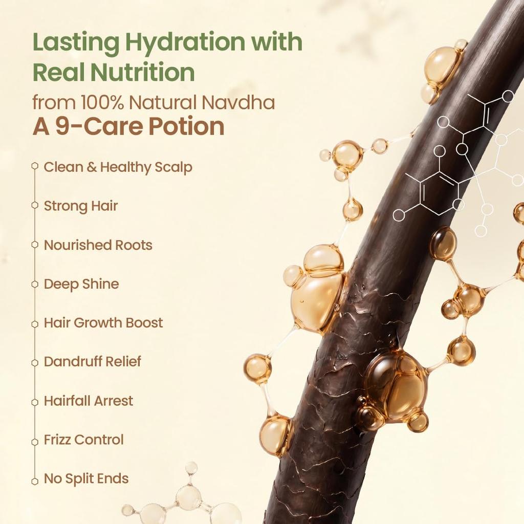 Nat Habit Aloe Erdnuss Navdha Shampoo Natürlicher Haarreiniger Für Tägliche Feuchtigkeitsstärkung Und Glanz Für Frauen Und Männer 250ml