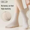 Women's 100% Cotton Short Seamless Socks - Odor-Resistant, Sweat-Absorbent, Antibacterial White Sports Socks for Spring/Summer.