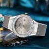 Minimalistische Silikonuhr für Damen mit Kalenderfunktion, wasserdichtes Quarzwerk