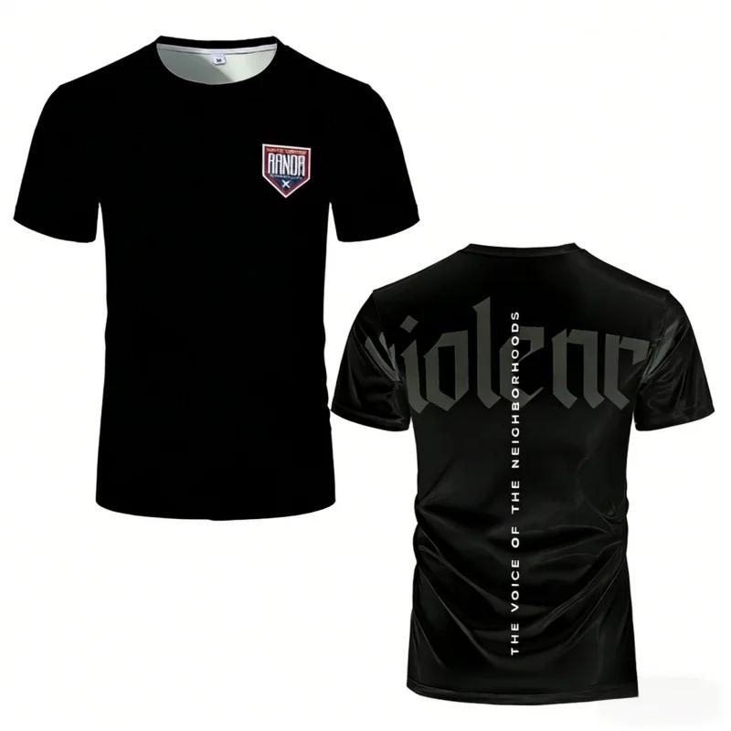 2026 3D-Druck Boxen RANDA Atmungsaktive Sportbekleidung Herren Kampfsportbekleidung Outdoor Freizeit Kurzarm Herren Oberteile T-Shirts Strand Surfen