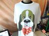 Vintage 80's Bassett Hound Tee Dog White T Shirt Fits Big 4XL
