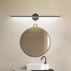 Modern LED Mirror Lamp 40/55cm Wall Light Bathroom Toilet Black Gold Long Strip Fixture Home Decor Led Lighting Lamps Lustre