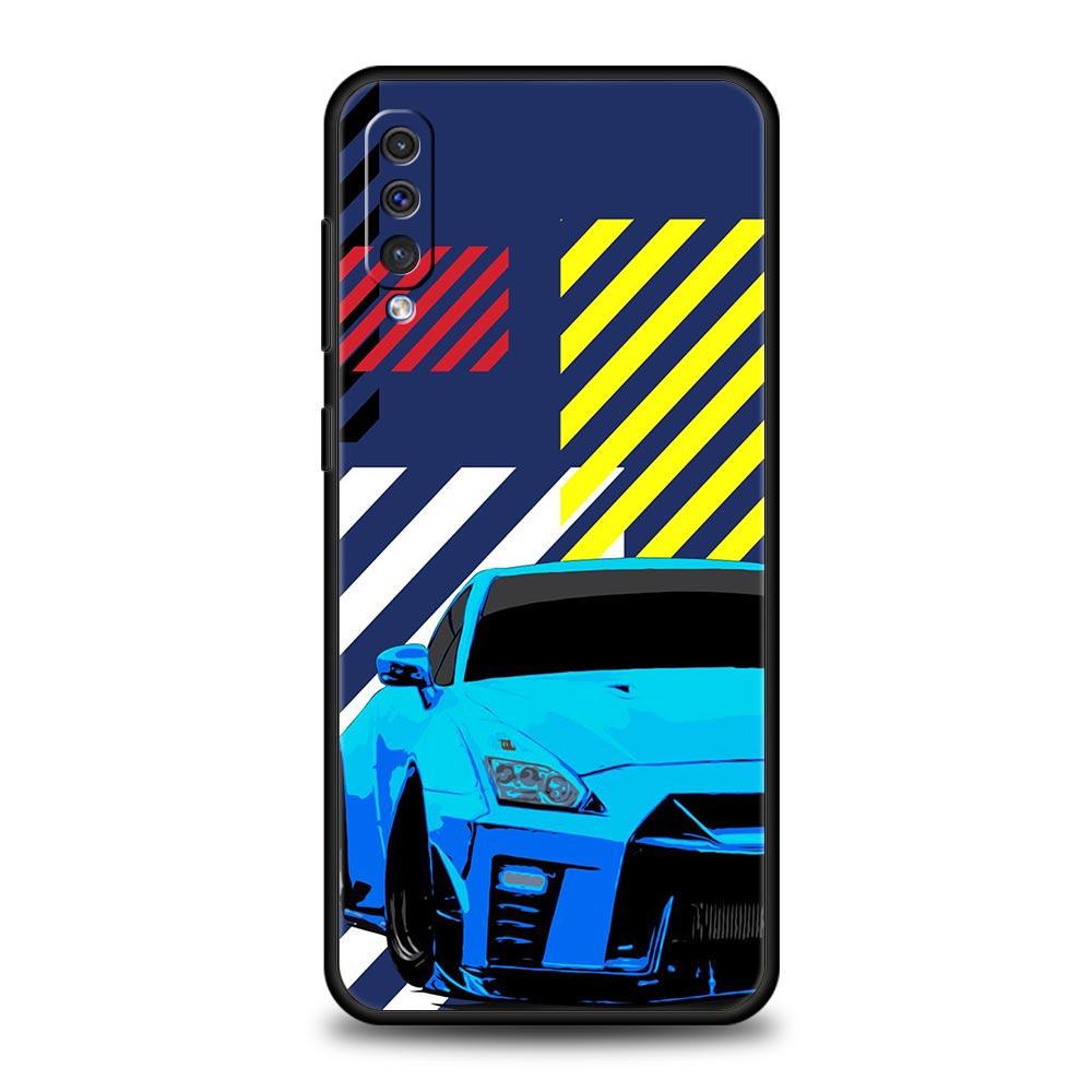 JDM Sports Car Lamp Aircraft Phone Case For Samsung Galaxy A52 A50 A70 A30 A40 A20S A20E A02S A12 A22 A72 A42 A32 5G A04s Cover