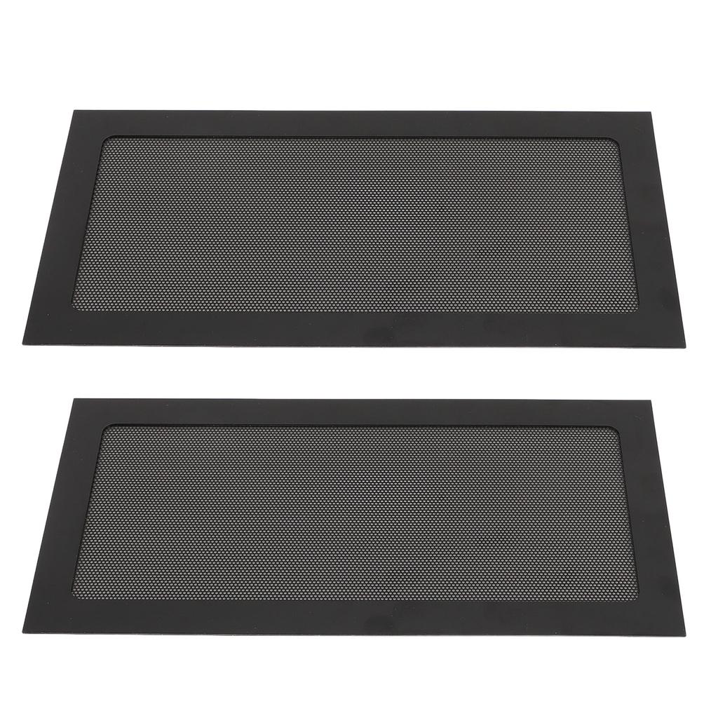 2Pcs Computer Cooler Fan Dust Filter Magnetic Frame PC Fan Dust Mesh PC Cooler Filter Fine Mesh PVC Dust Cover