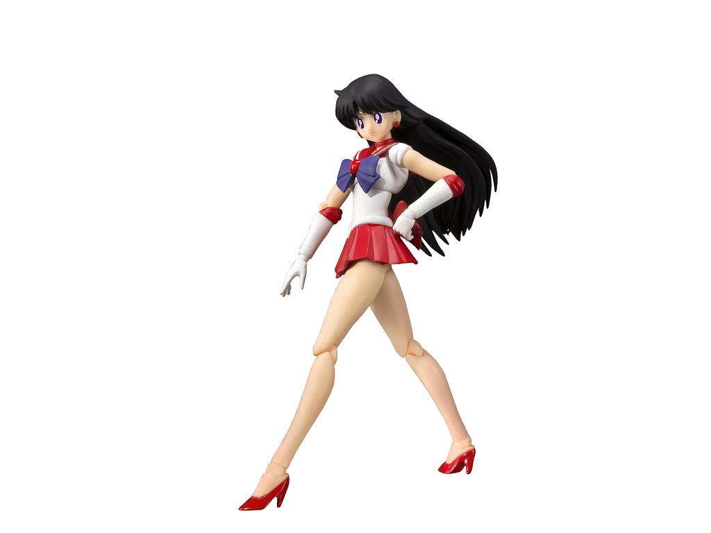Sailor Moon Sailor Mars Barevná 140mm malovaná pohyblivá figurka SHFiguarts - Animovaná edice-(Verze pro další prodej) Cca. PVC a ABS