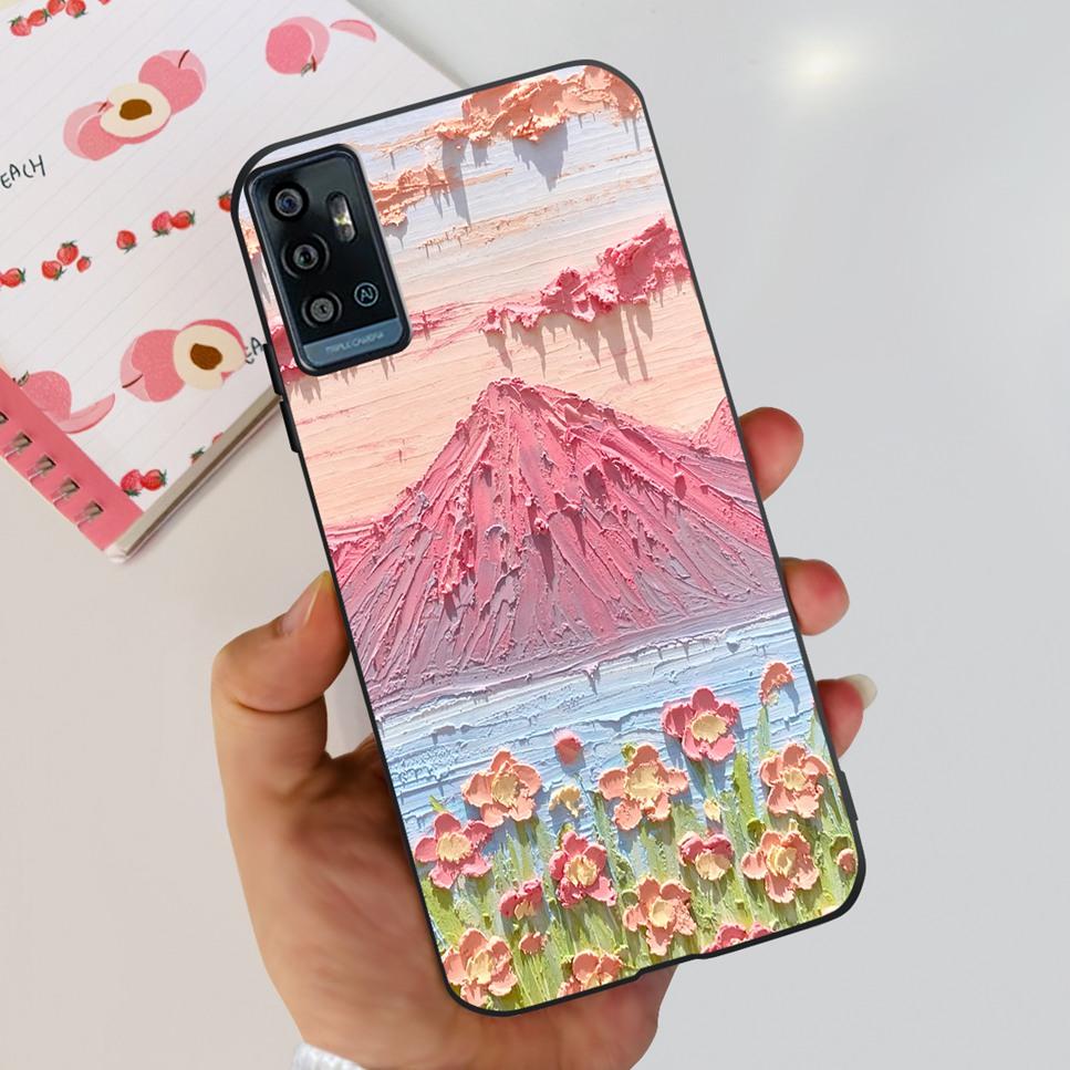 For ZTE Blade A71 6.52" Case Cartoon Dinosaur Football TPU Soft Silicone Cover For ZTE Blade A71 2021 A7030 Phone Cases Fundas