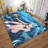 Underwater Girl with Clownfish suitable as a non-slip mat for the living room or bedroom sofa