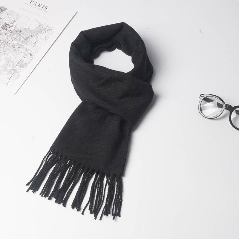 2024 Women's & Men's Beige Plaid Scarf - Versatile Japanese Style Winter Shawl