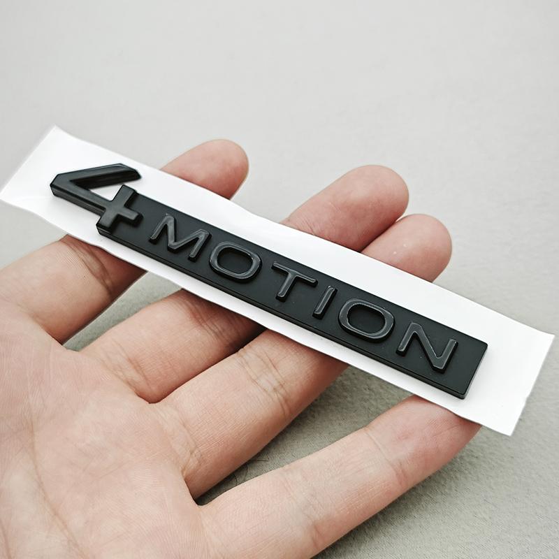 RUNTB1 3D ABS Car Styling 4MOTION V6 Logo Sticker Body Badge Tail Decal For VW Tiguan Touareg Golf Passat R32 Atlas Arteon Accessories