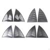 2 Pieces Rear Window Triangle Sticker Fitting Decals Cover for Premium Fashion Spare Parts Modified
