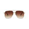 Vintage Zinc Zinc Alloy Polygonal Sunglasses Multicolor Men UV400 Eyewear Large Frame Sun Glasses  Travel