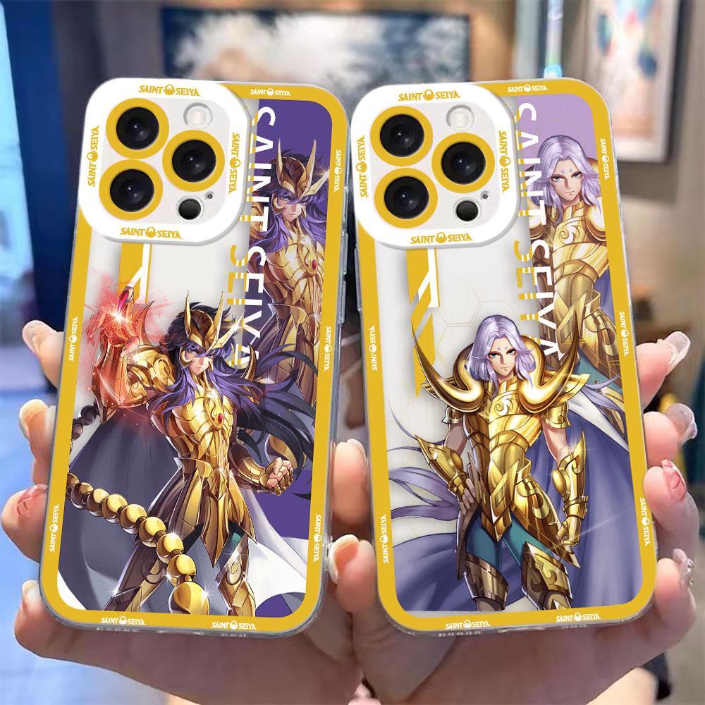 Cartoon S-Saints s-Seiya Clear Phone Case For Samsung Galaxy S26 S25 S24 S23 S22 S21 S20 FE S10 PLUS S30 S11E ULTRA EDGE Case
