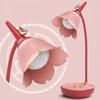 Flower Shape Lampshade Desk Lamp with 3-Level Color Temperature Touch Switch LED Soft Light Eye Protection 360 Degree Adjustable USB Powered Reading
