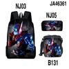 Classic Popular Novelty Funny Kamen Rider 3D Print 3pcs/Set pupil School Bags Laptop Daypack Backpack Lunch bag Pencil Case