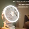 Portable Clip-On Fan and Night Light for Dorms, Bedrooms, and Offices - F70